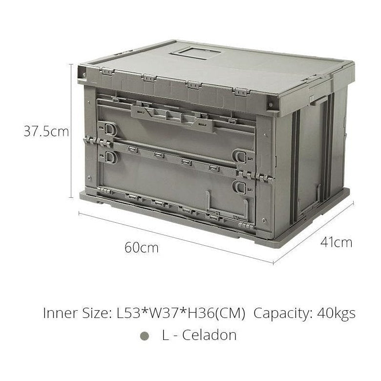 Shimoyama Collapsible Storage Bin Box L Celadon