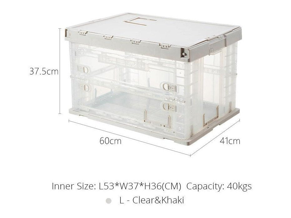 Shimoyama Collapsible Storage Bin Box White