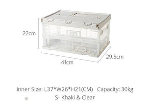 Shimoyama Collapsible Storage Bin Box White