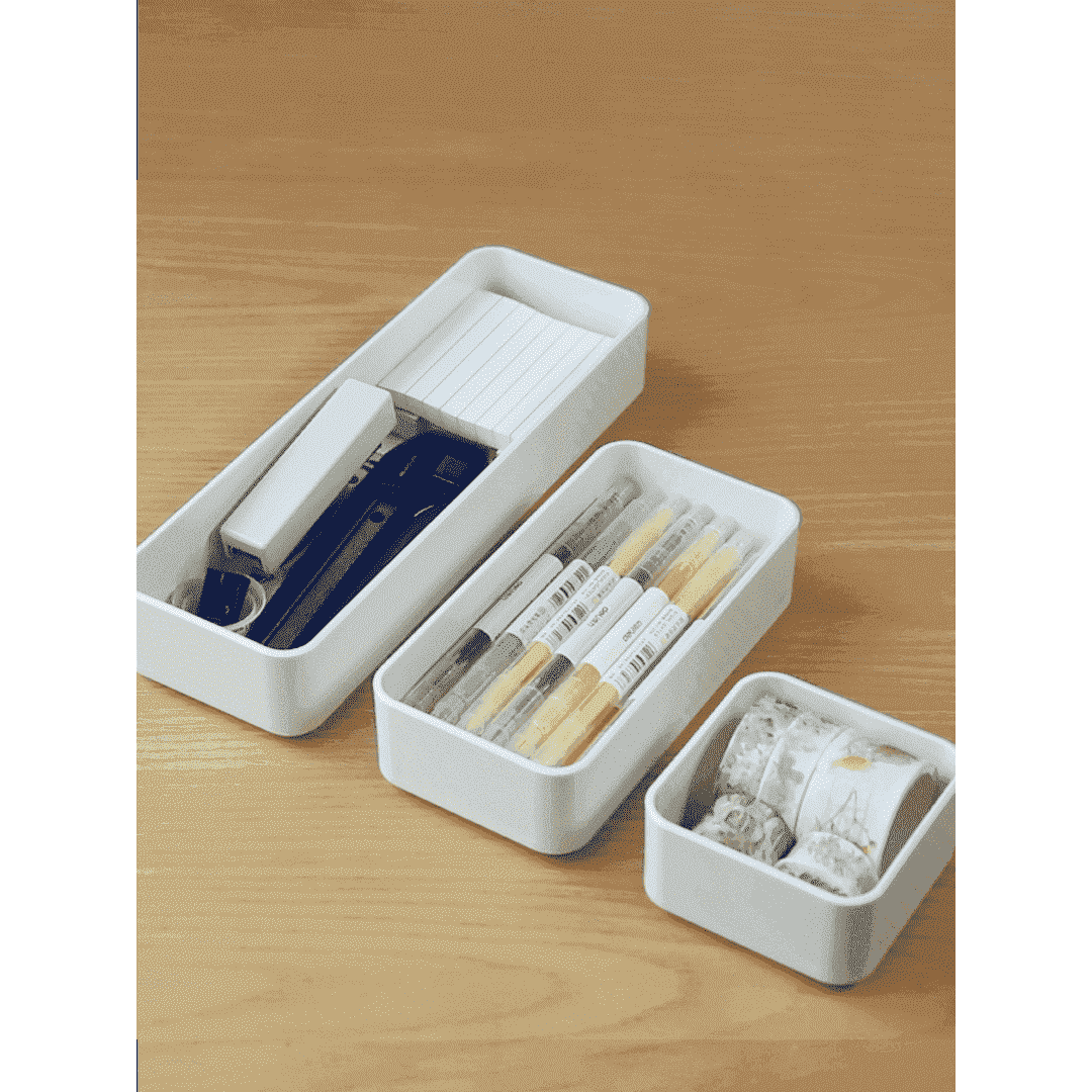 Shimoyama Desktop Storage Box White M