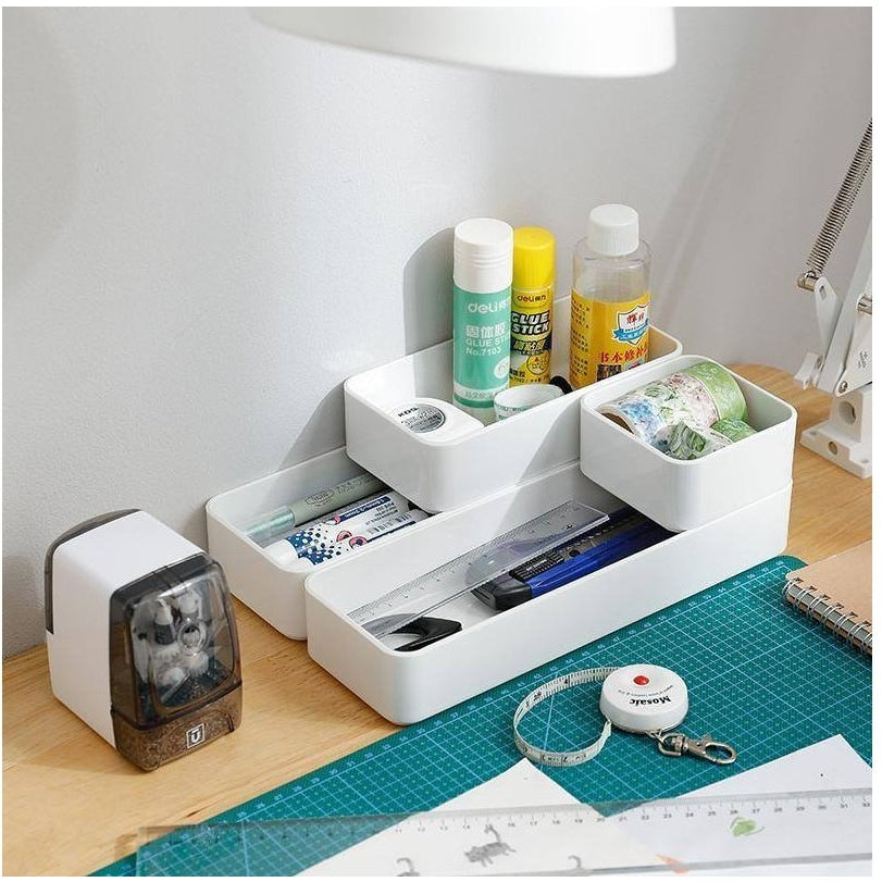 Shimoyama Desktop Storage Box White L
