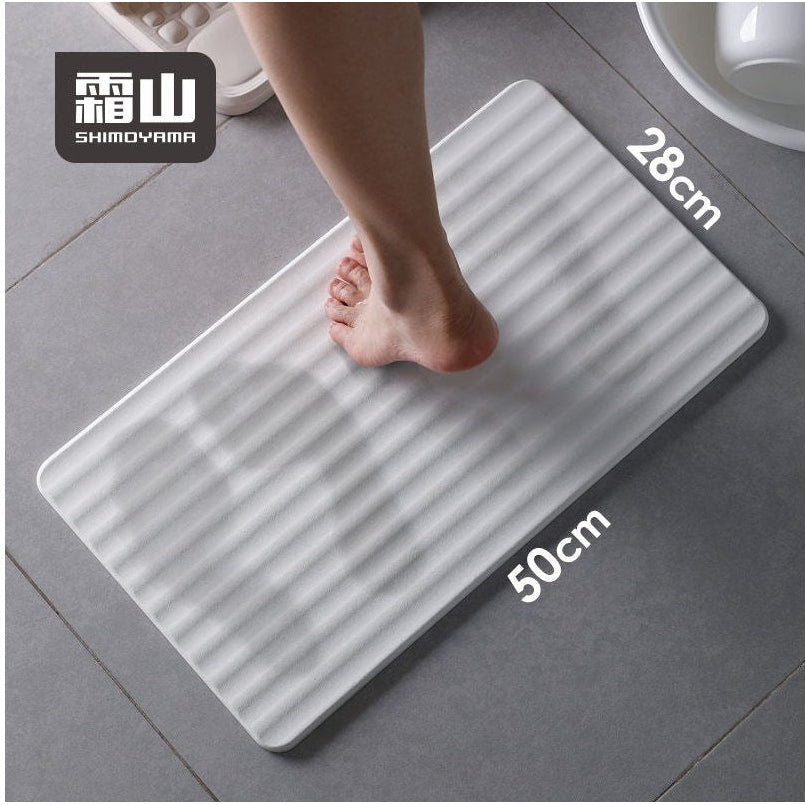 Shimoyama Diatomite Wave Bath Mat