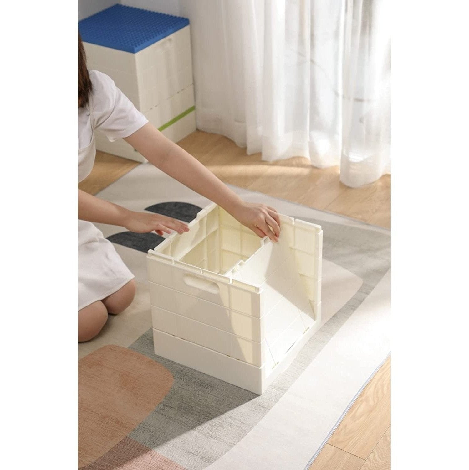 Shimoyama Foldable Brick Toy Storage Box 25L