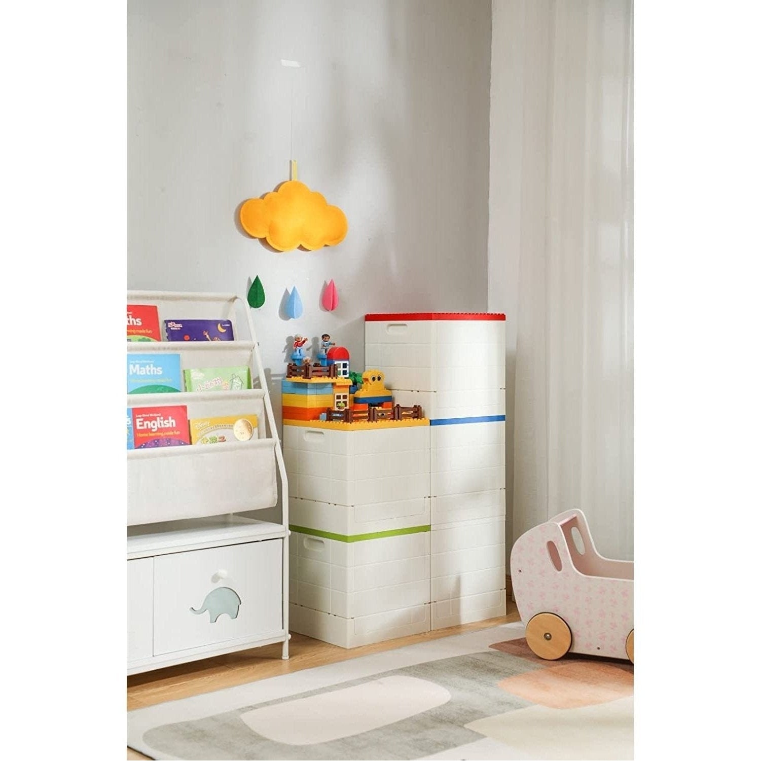 Shimoyama Foldable Brick Toy Storage Box 25L