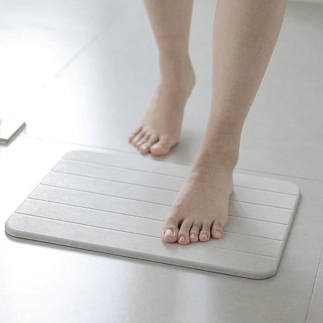 Shimoyama Grey Diatomite Bathmat Pad L
