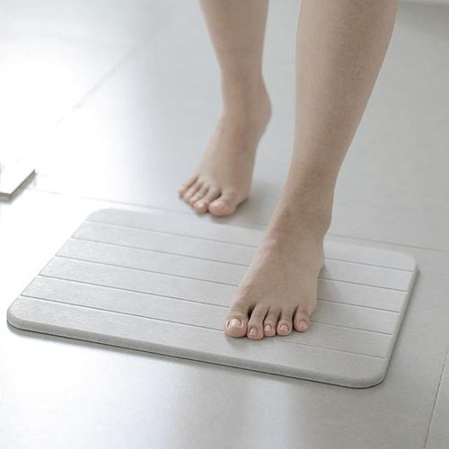 Shimoyama Grey Diatomite Bathmat Pad L