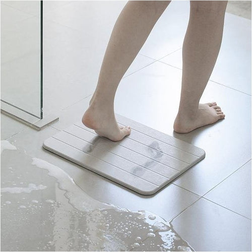 Shimoyama Grey Diatomite Bathmat Pad L