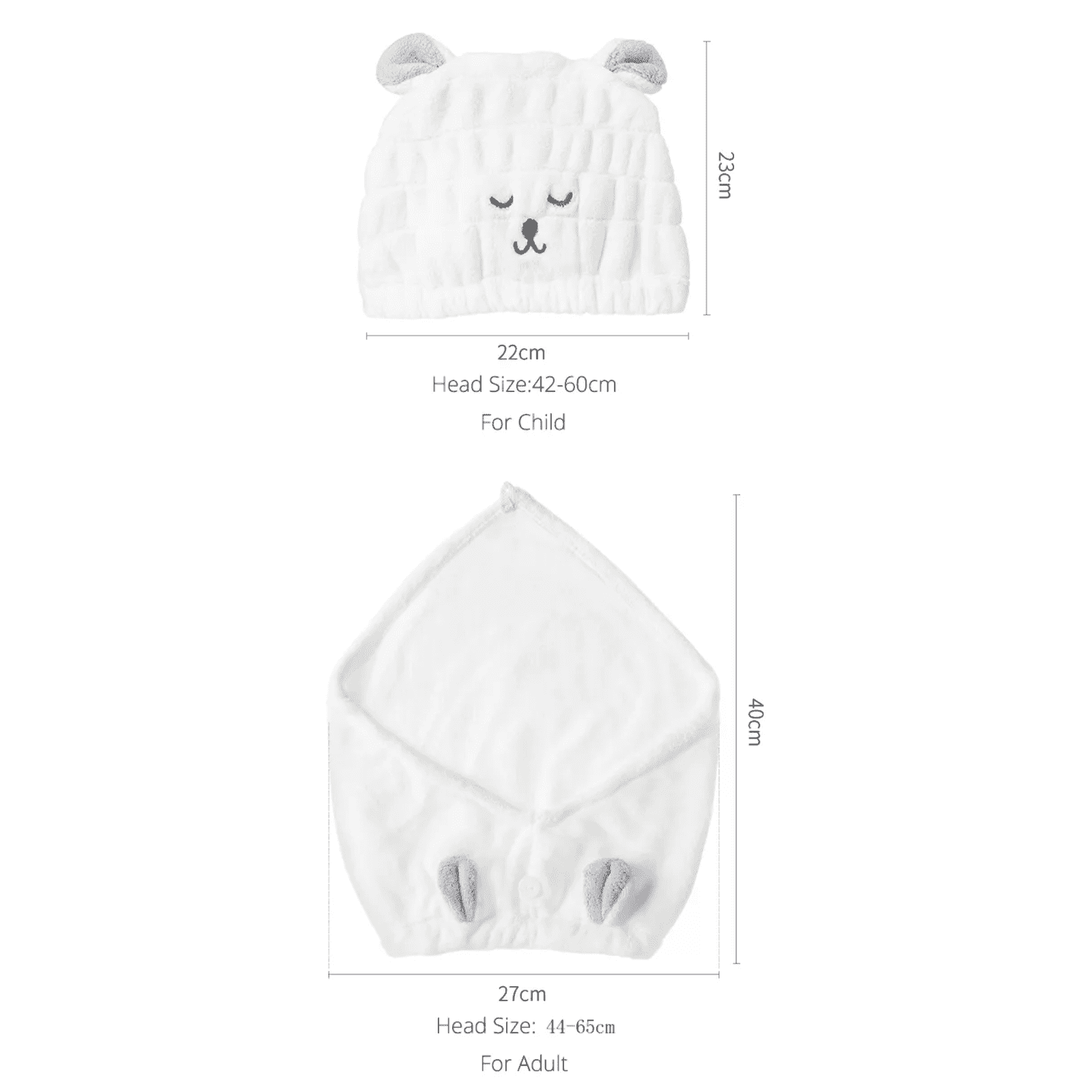 Shimoyama Kids Cap Hair Towel