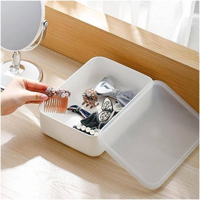 Shimoyama Large Shallow Storage Box White