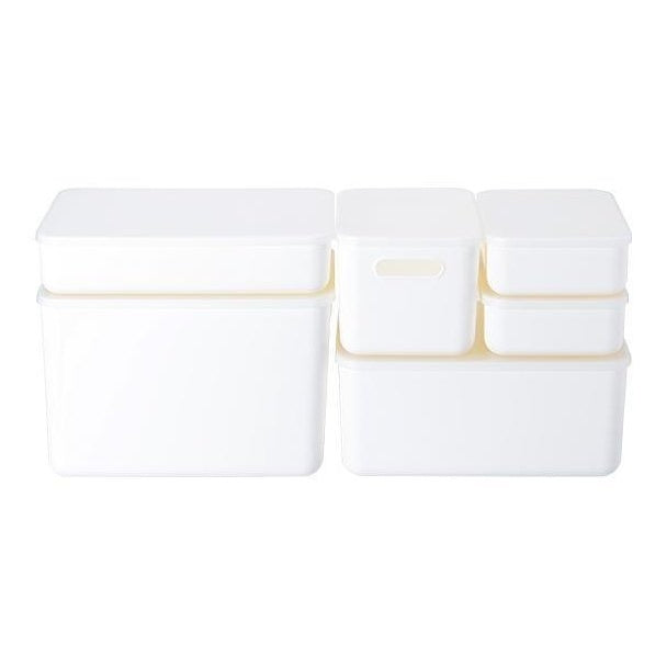 Shimoyama Large Shallow Storage Box White