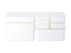 Shimoyama Large Shallow Storage Box White