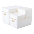 Shimoyama Large Shallow Storage Box White