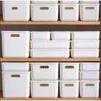 Shimoyama Large Shallow Storage Box White