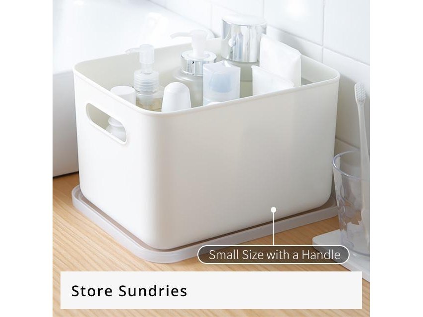 Shimoyama Large Shallow Storage Box White