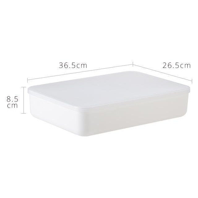 Shimoyama Large Shallow Storage Box White