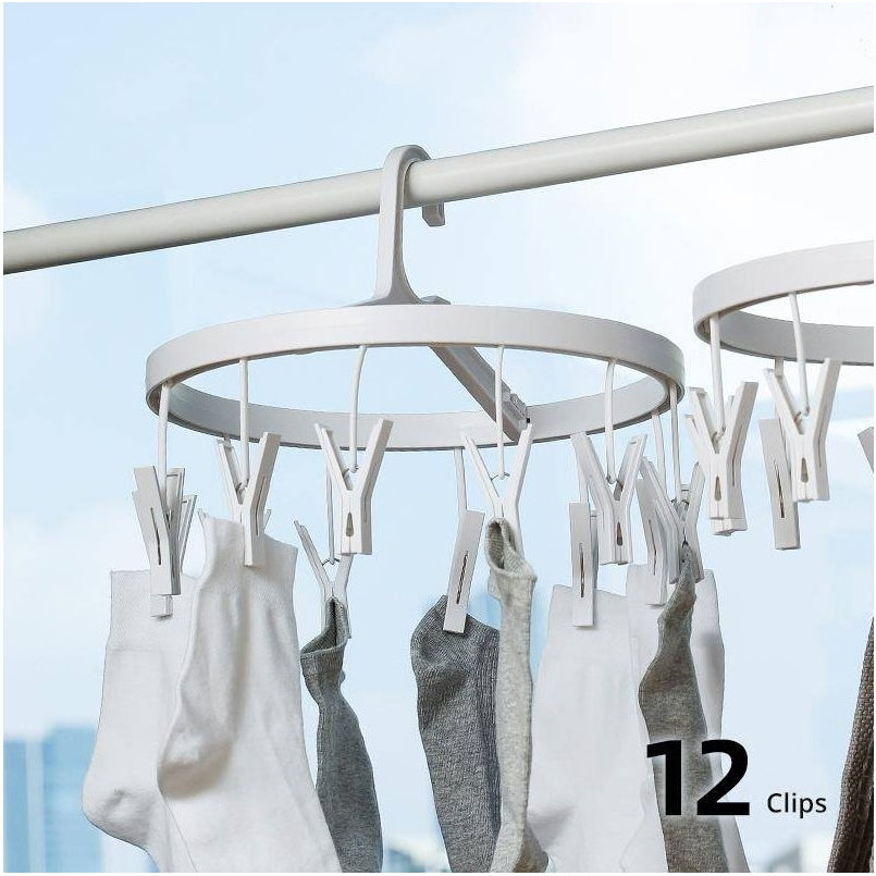 Shimoyama Laundry Hanger 12 Clips