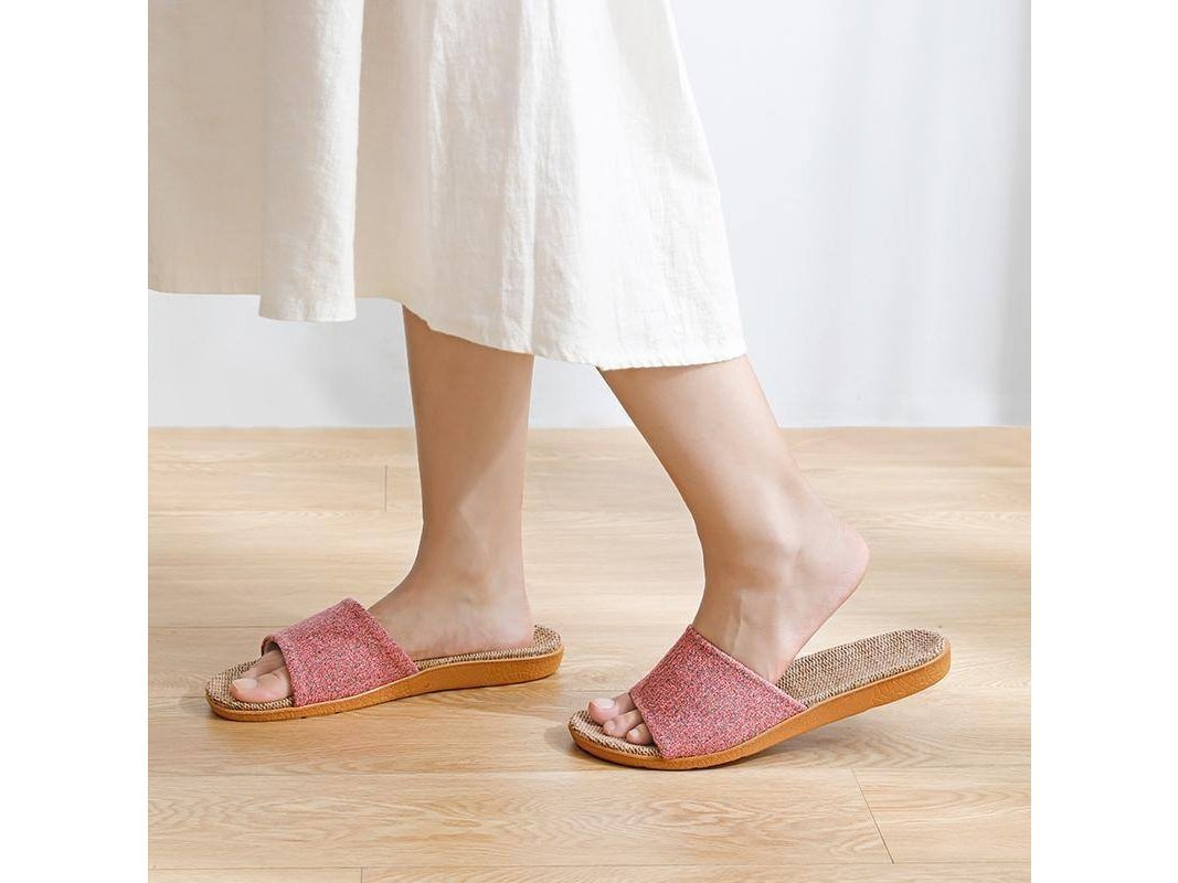 Shimoyama Linen Slippers Pink