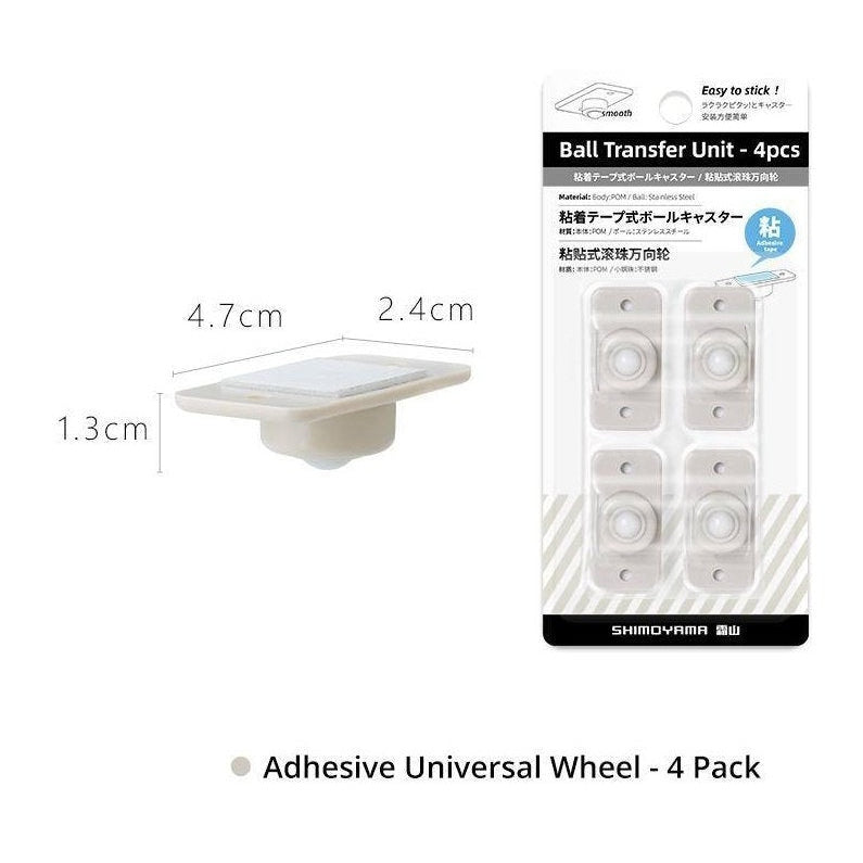 Shimoyama Multi-functional Ball Transfer Universal Wheel 4pcs