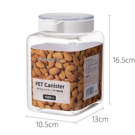 Shimoyama Plastic Storage Jar 1500ml
