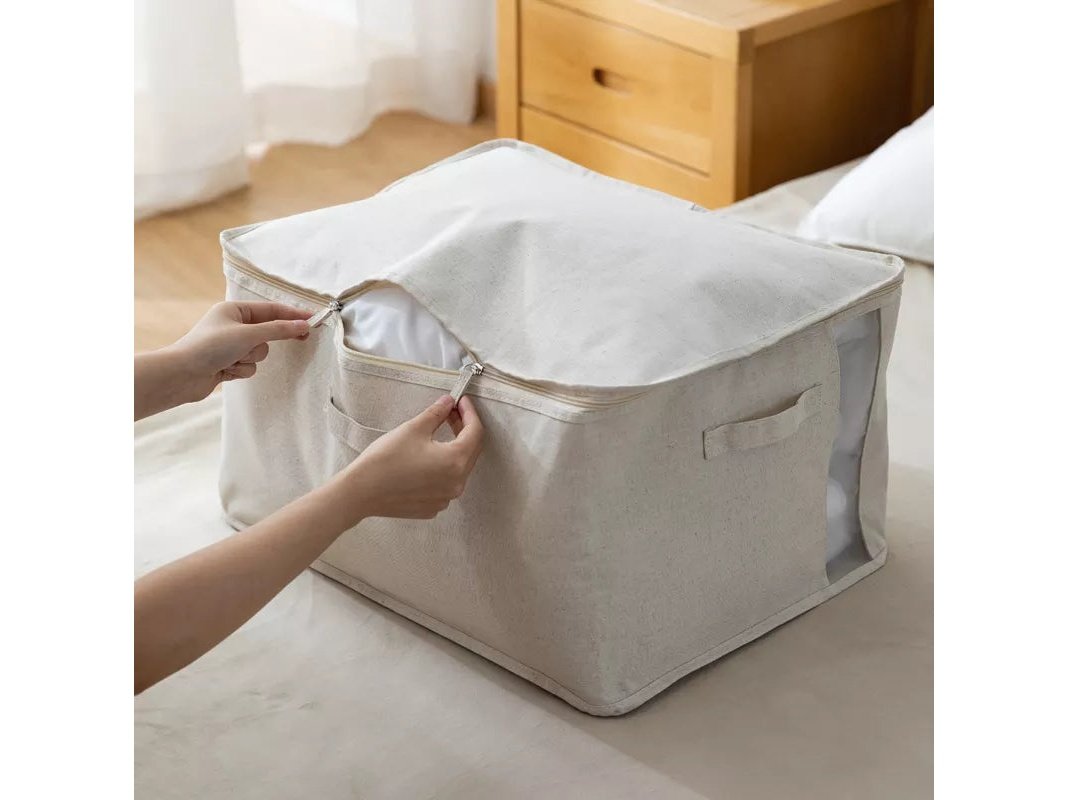 Shimoyama Quilt Storage Bag with Clear Window L