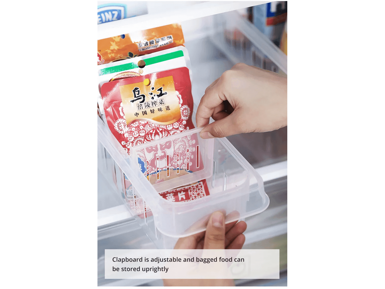 Shimoyama Refrigerator Seperable Storage Box Tray