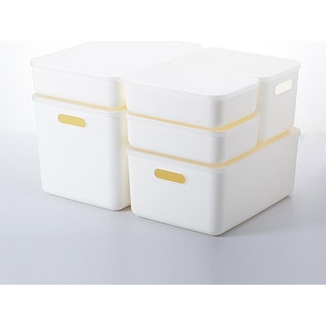 Shimoyama Small Shallow Storage Box White