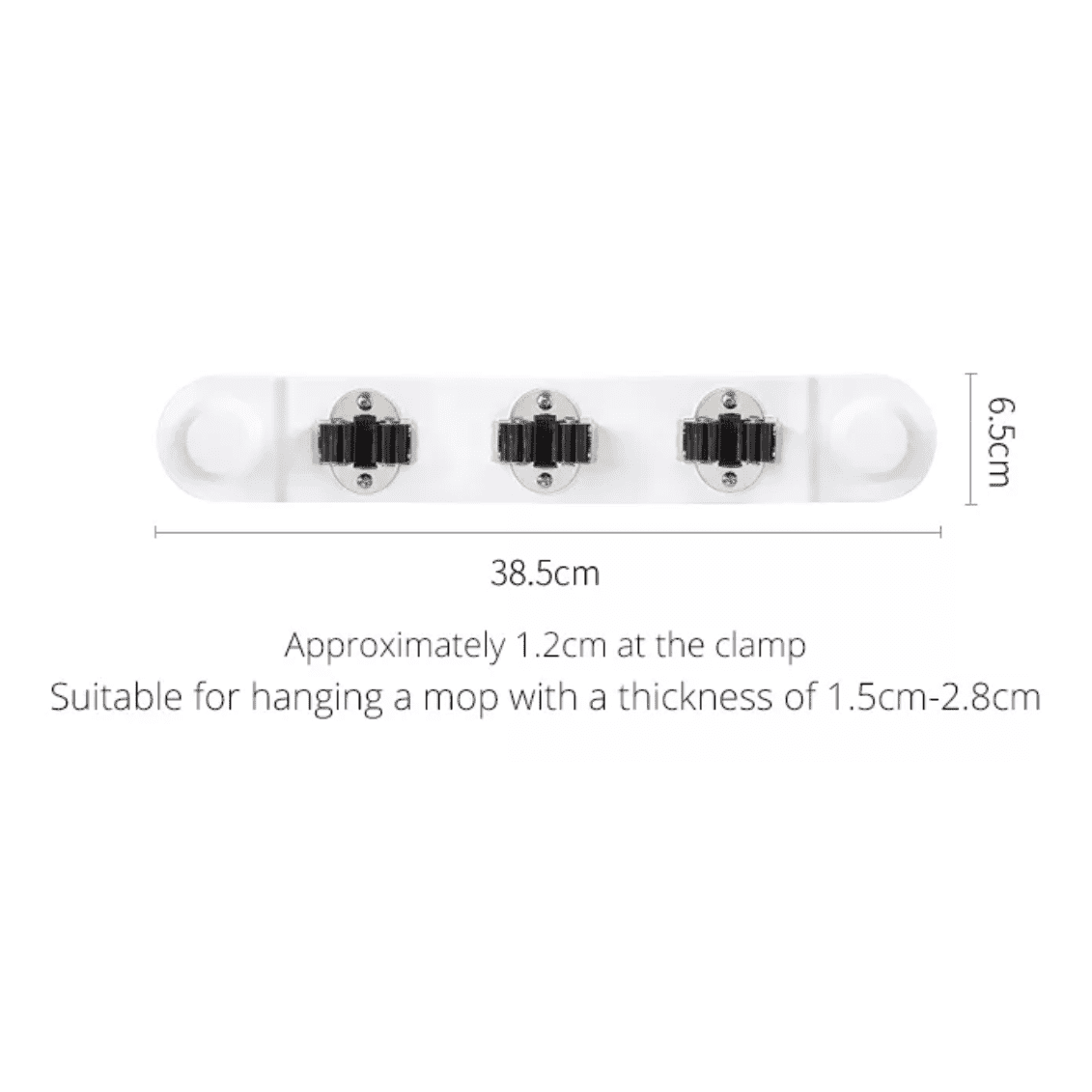 Shimoyama Suction Cup Mop Rack