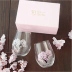 Shun Japan Marumo Takagi Pottery Sakara Colour Changing Rounded Glass 2pc Set