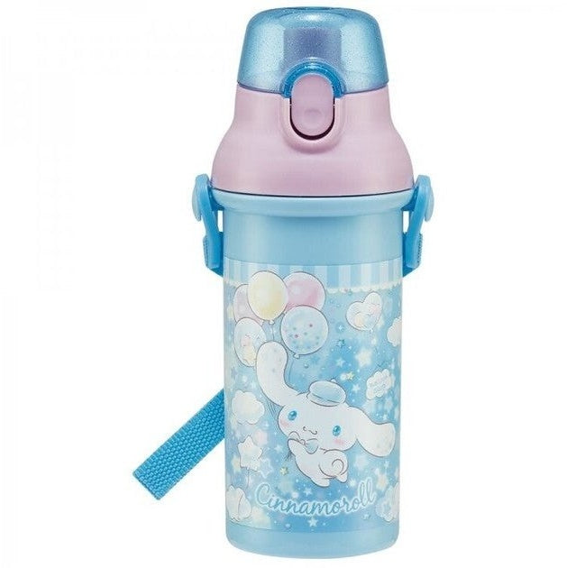 Skater Cinnamoroll Glitter One Touch Drink Bottle 480ml