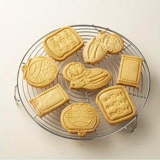 Skater Doraemon Cookie Stamp 4P