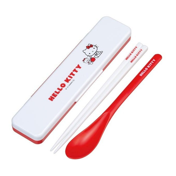 Skater Hello Kitty Chopstick Spoon Set