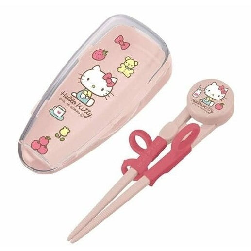 Skater Hello Kitty Pink Training Chopsticks w/ Case