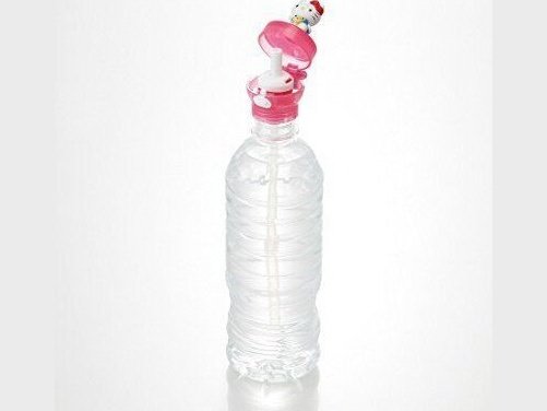 Skater Hello Kitty Reusable Straw Bottle Cap