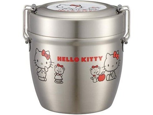 Skater Hello Kitty &amp; Tiny Chum Donburi Vacuum Food Flask 550ml