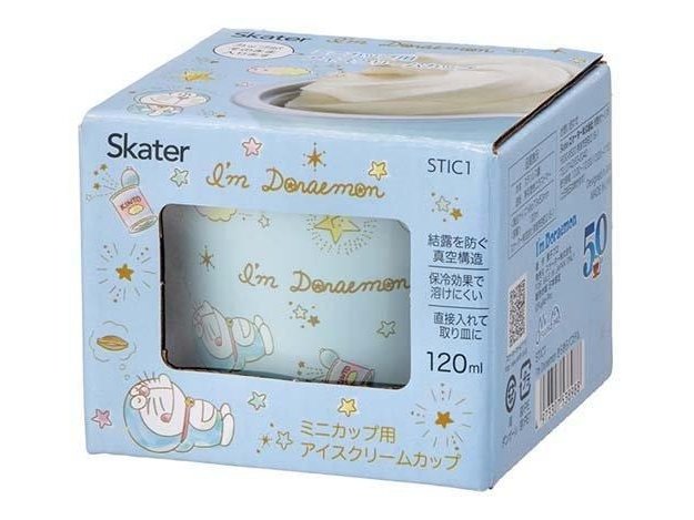 Skater I'm Doraemon Pastel Vacuum Stainless Ice-cream Cup