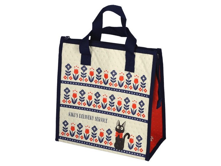 Skater KiKi's Delivery Service Modern Flower Insulated Tote Lunch Bag