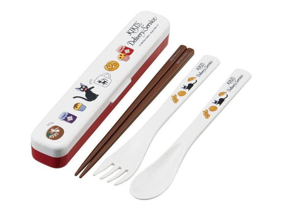 Skater Kiki's Delivery Service Jiji Bakery Chopsticks Spoon Fork Cutlery Set