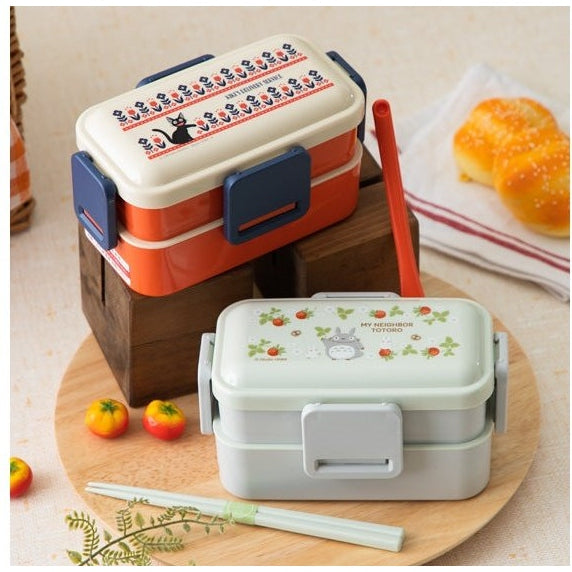 Skater Kiki's Delivery Service Modern Flower 2 Tier Lunch Box 600ml