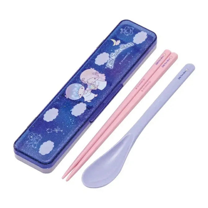 Skater Little Twin Stars Night Sky Cutlery Set