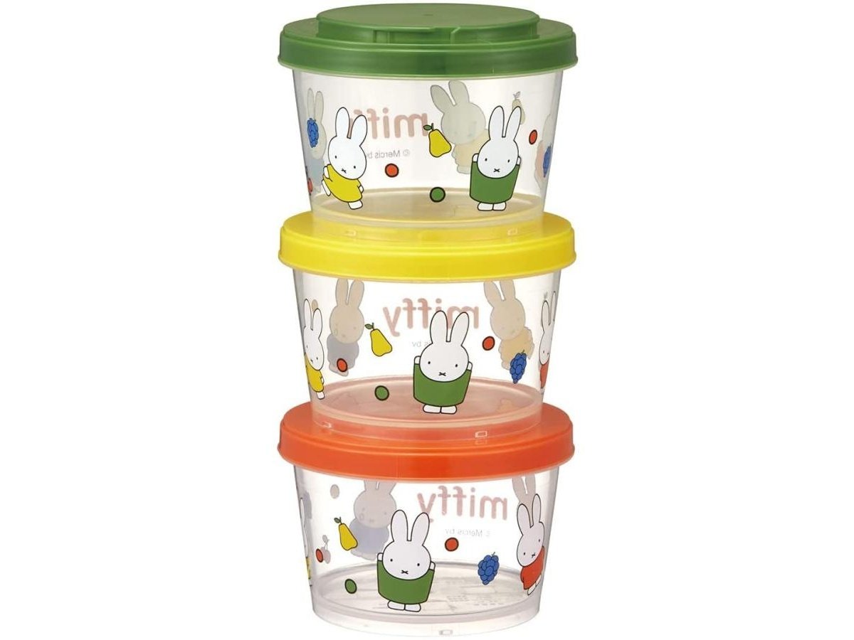 Skater Miffy Container 3pcs Set 240ml