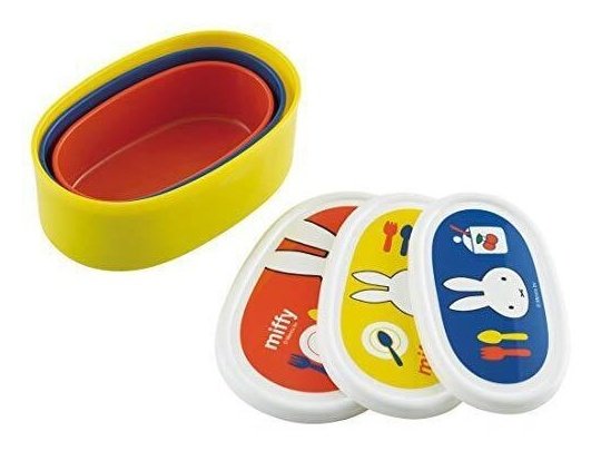 Skater Miffy Sealed Container 3Pcs Set