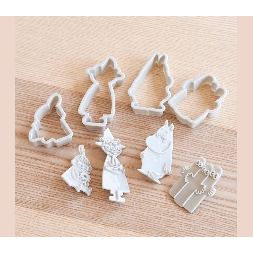 Skater Moomin Cookie Stamp 4P
