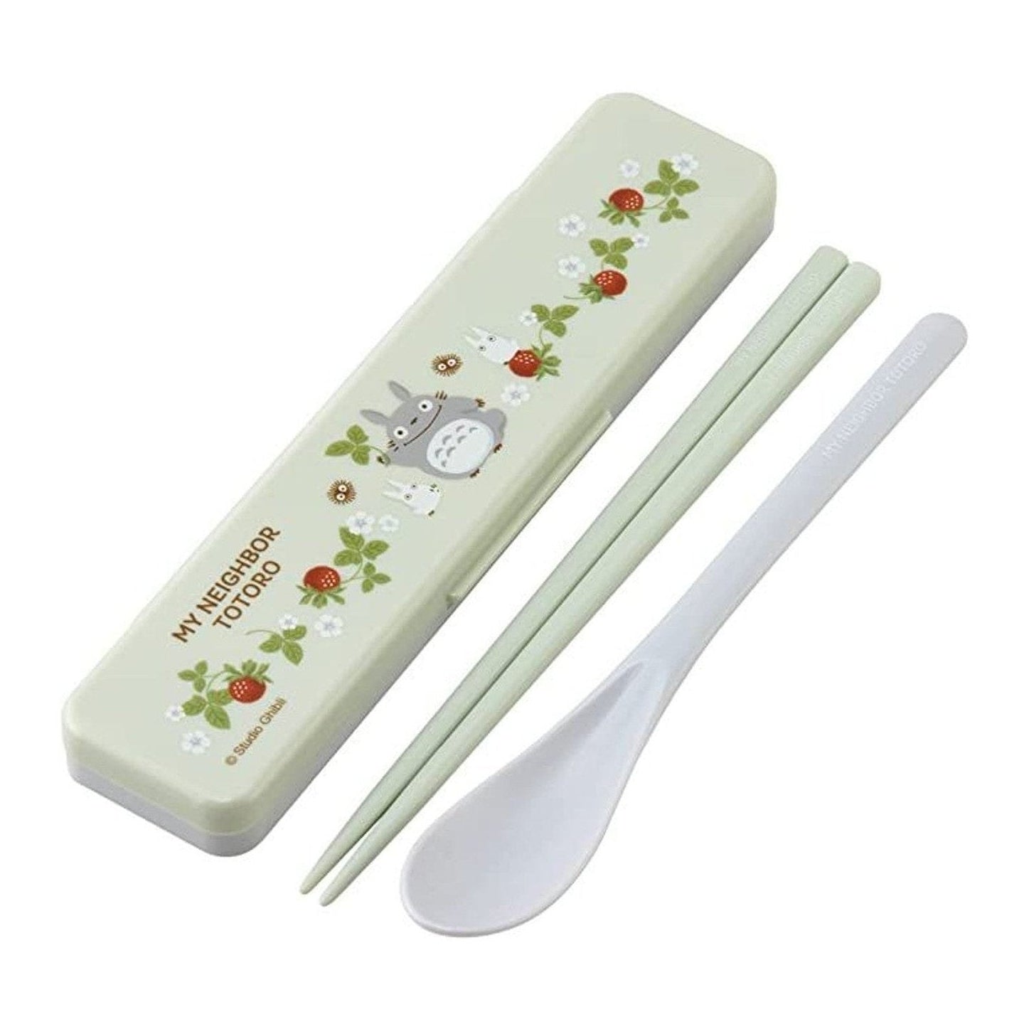 Skater My Neighbour Totoro Raspberry Chopstick Spoon Cutlery Set