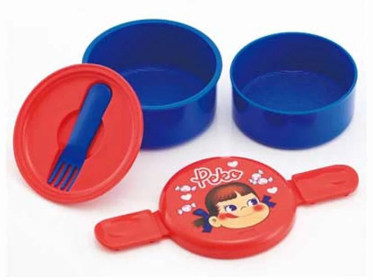 Skater Peko-chan Round 2 Tier Lunch Box 500ml