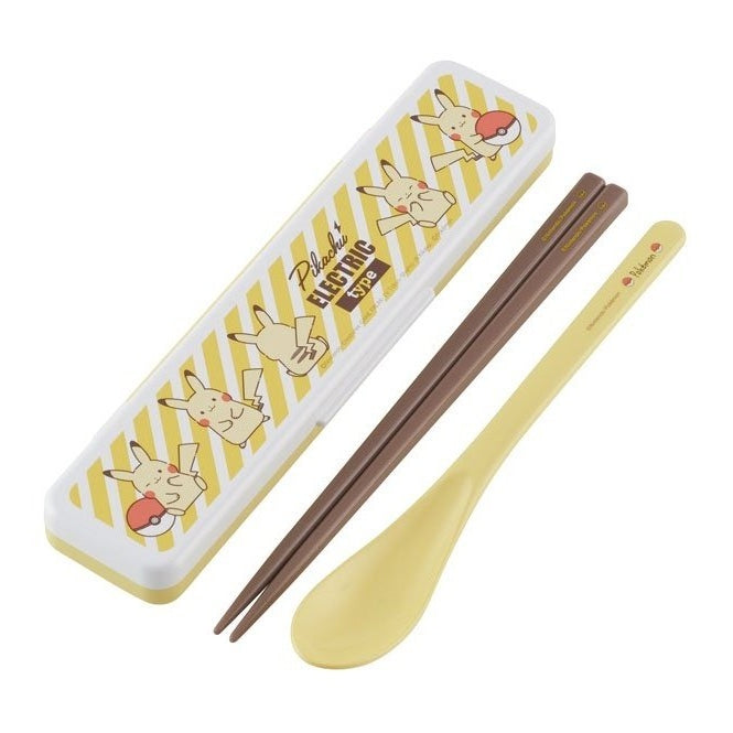 Skater Pikachu Chopstick Spoon Set