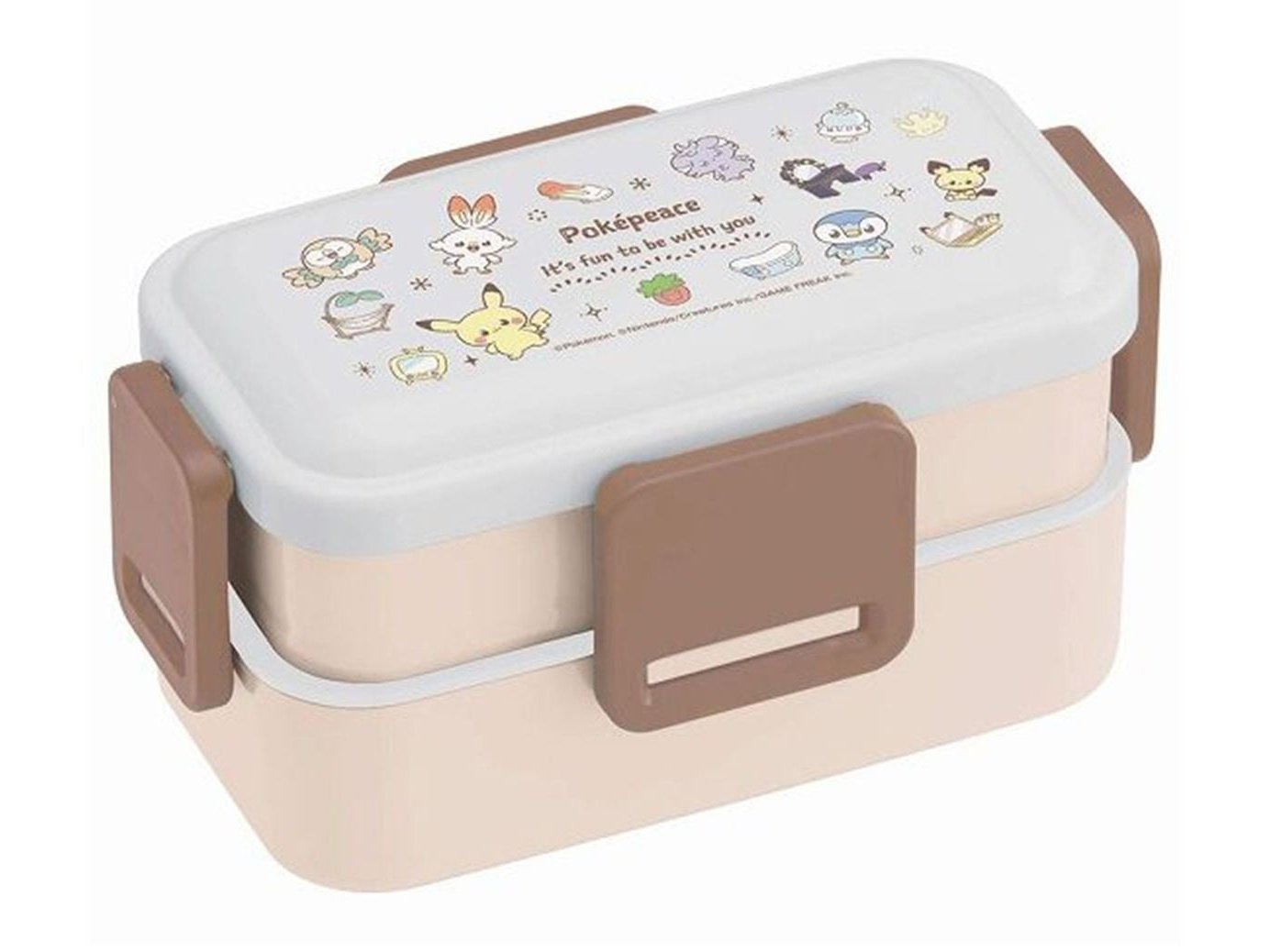 Skater Pokemon Peaceful Place 2 Tier Lunch Box 600ml