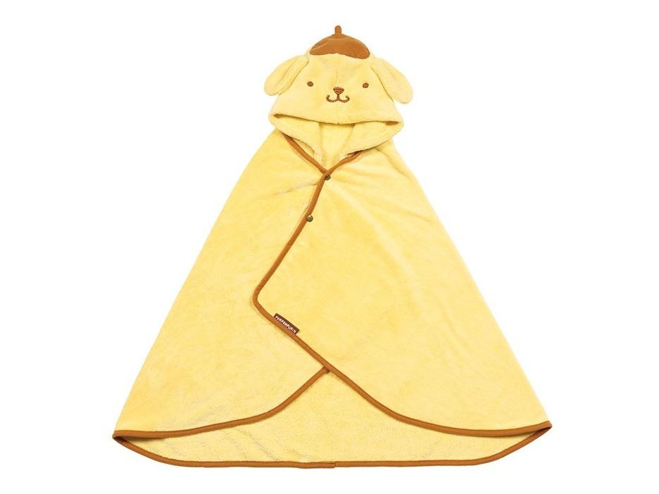Skater Pompompurin Quick-Drying Hooded Towel