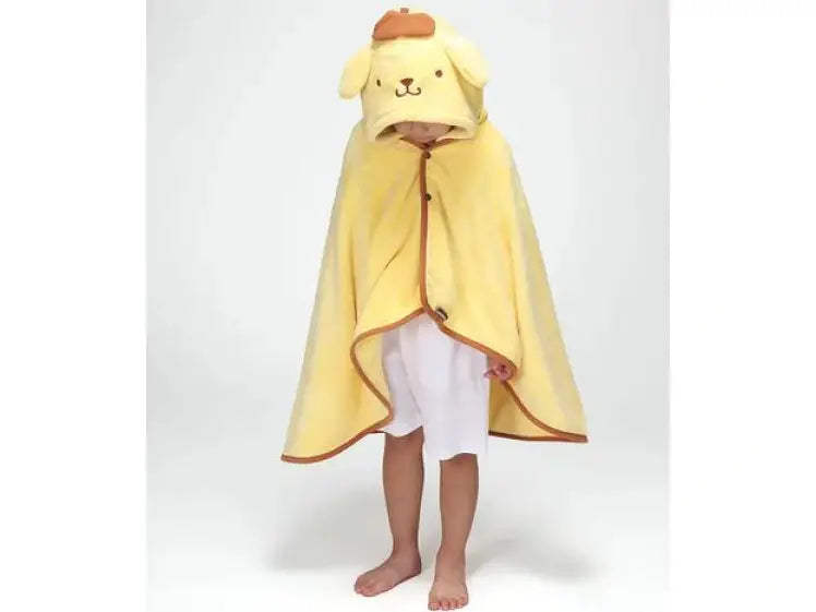 Skater Pompompurin Quick-Drying Hooded Towel