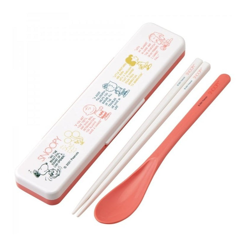 Skater Snoopy Chopstick Spoon Set