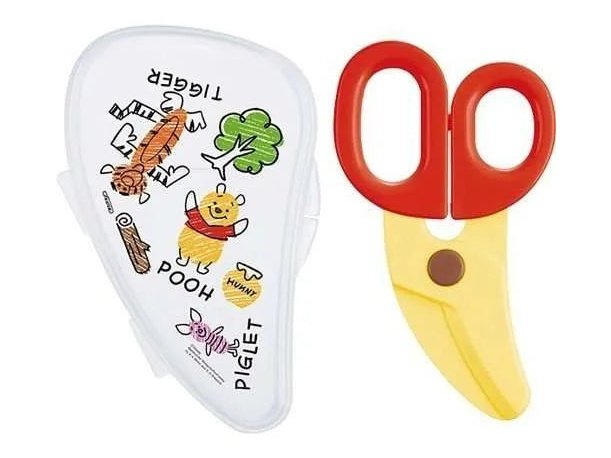 Skater Winnie the Pooh Sketch Baby Food Scissors